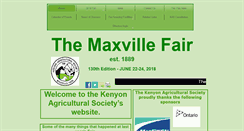 Desktop Screenshot of maxvillefair.ca